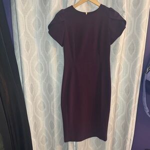 Calvin Klein Midi Dress Deep Purple Size 6